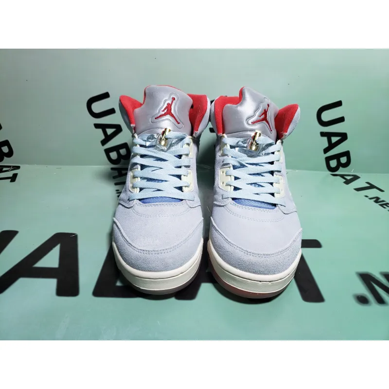 Uabat Jordan 5 Retro Trophy Room Ice Blue,CI1899-400