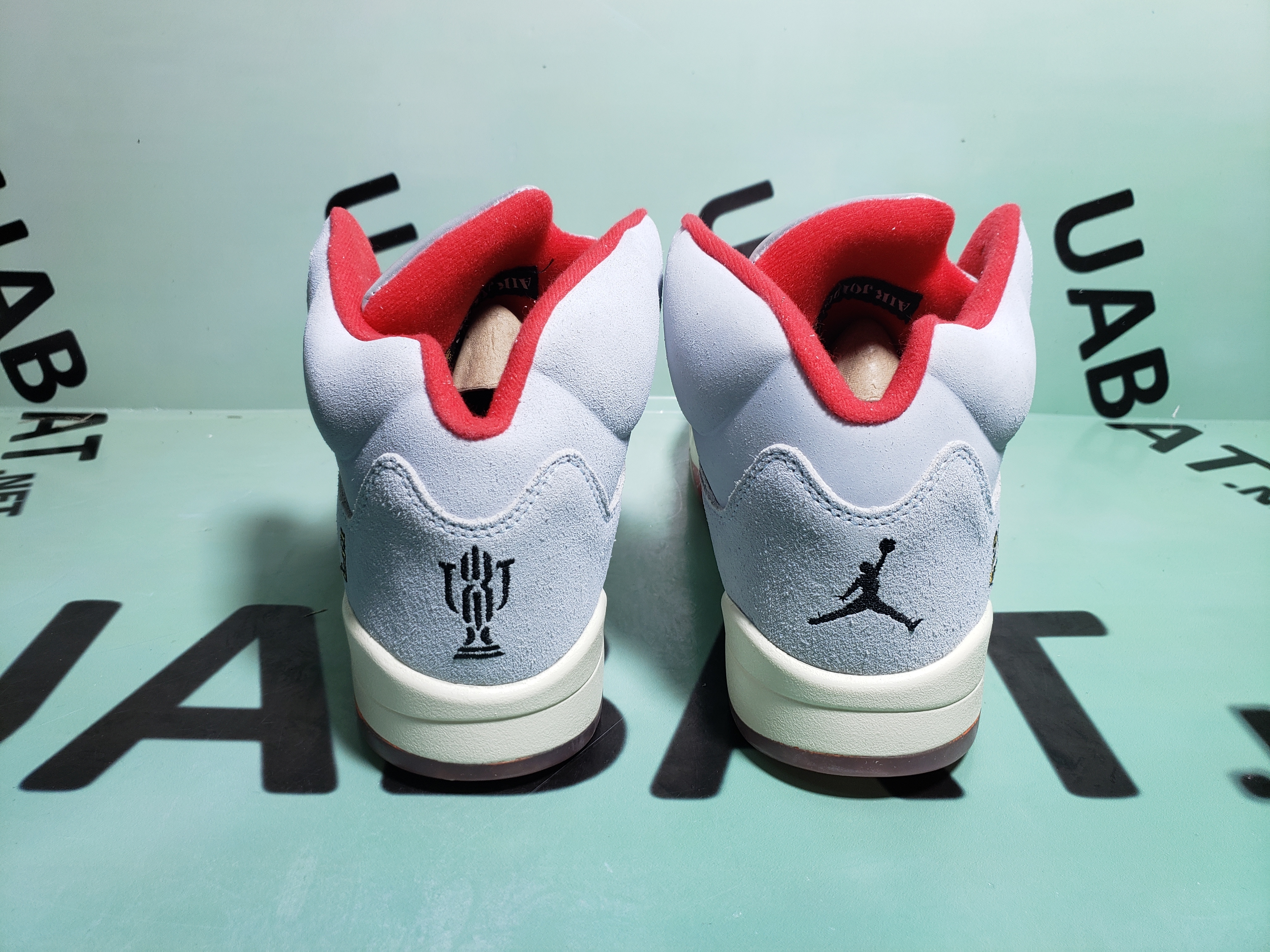Uabat Jordan 5 Retro Trophy Room Ice Blue,CI1899-400