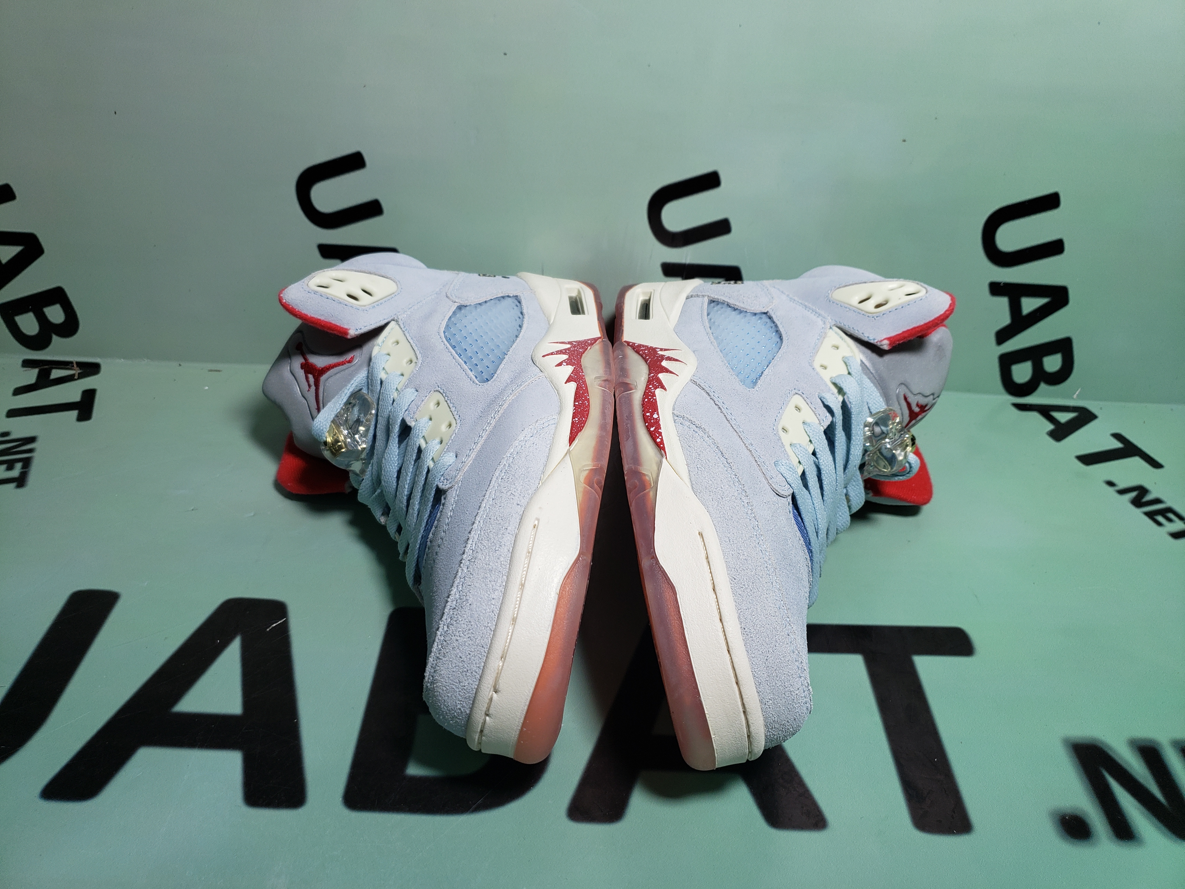 Uabat Jordan 5 Retro Trophy Room Ice Blue,CI1899-400