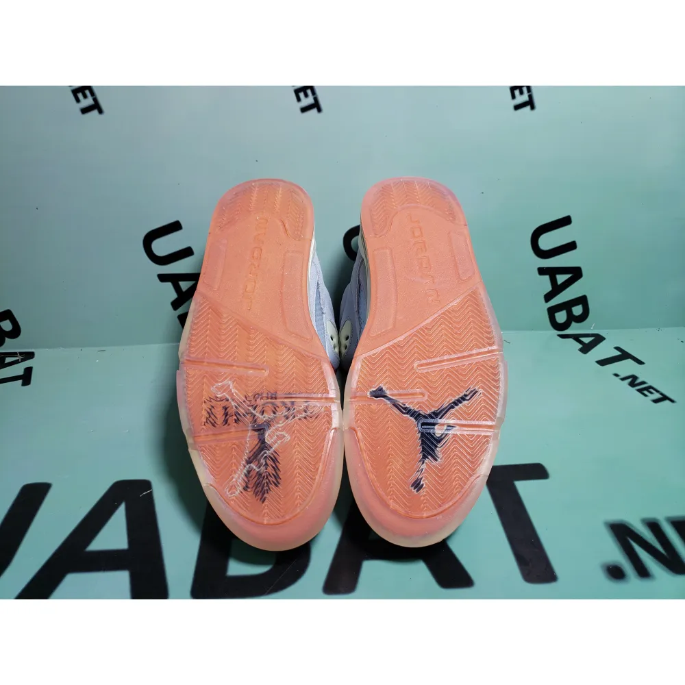 Uabat Jordan 5 Retro Trophy Room Ice Blue,CI1899-400
