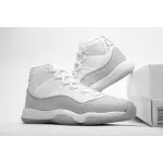 Uabat Jordan 11 Retro White Metallic Silver (W),AR0715-100