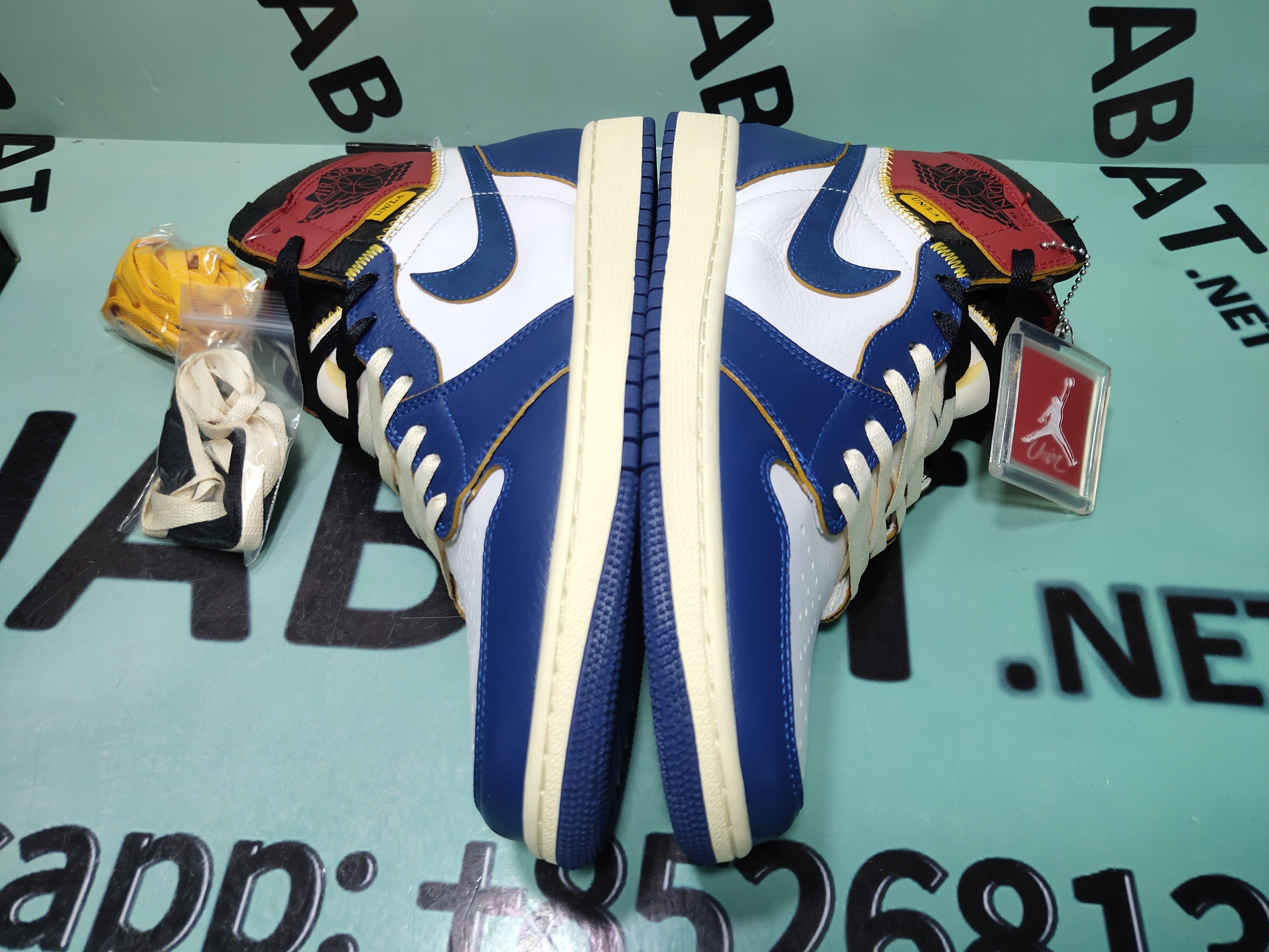 Uabat Jordan 1 Retro High Union Los Angeles Blue Toe,BV1300-146