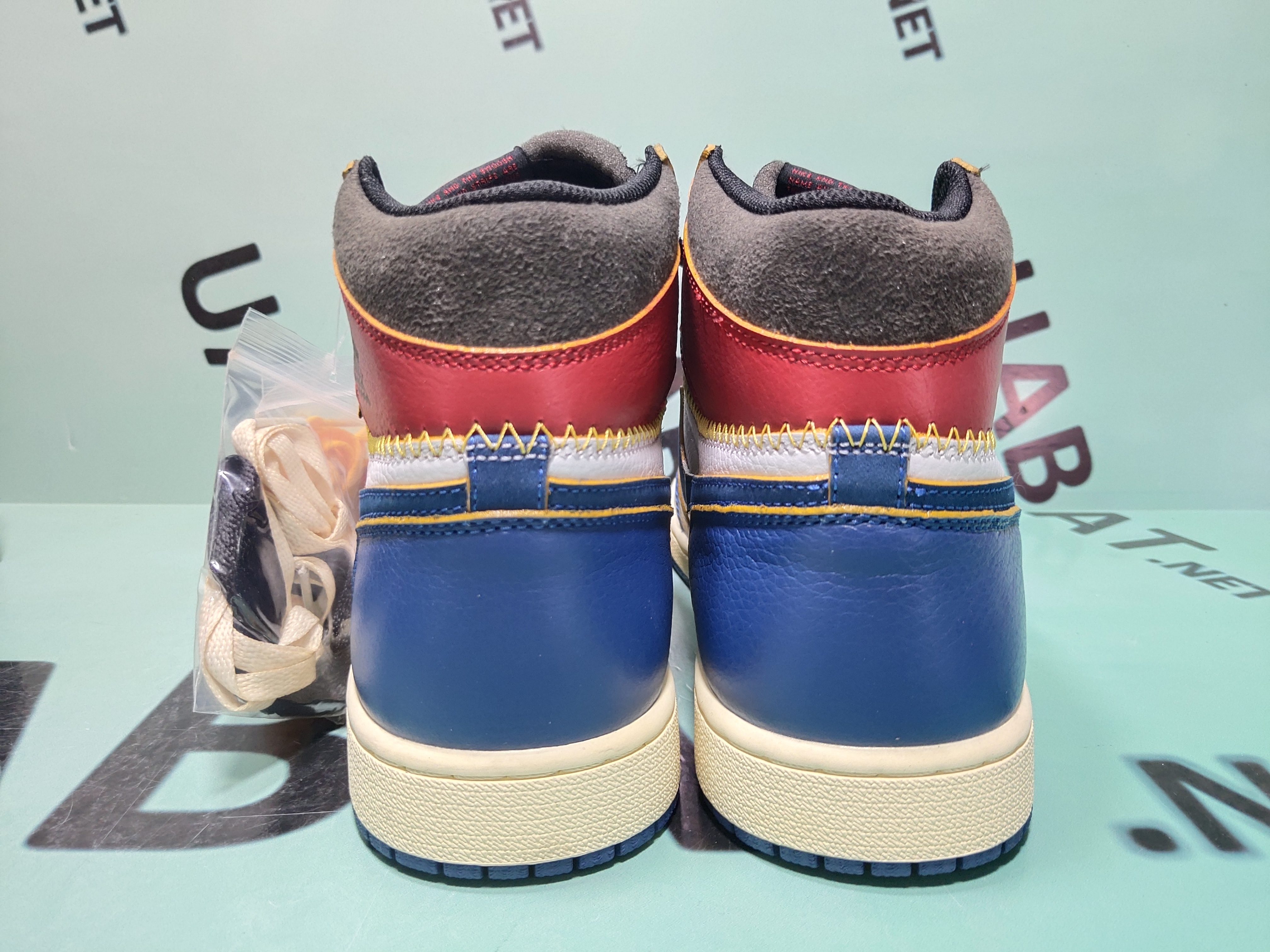 Uabat Jordan 1 Retro High Union Los Angeles Blue Toe,BV1300-146