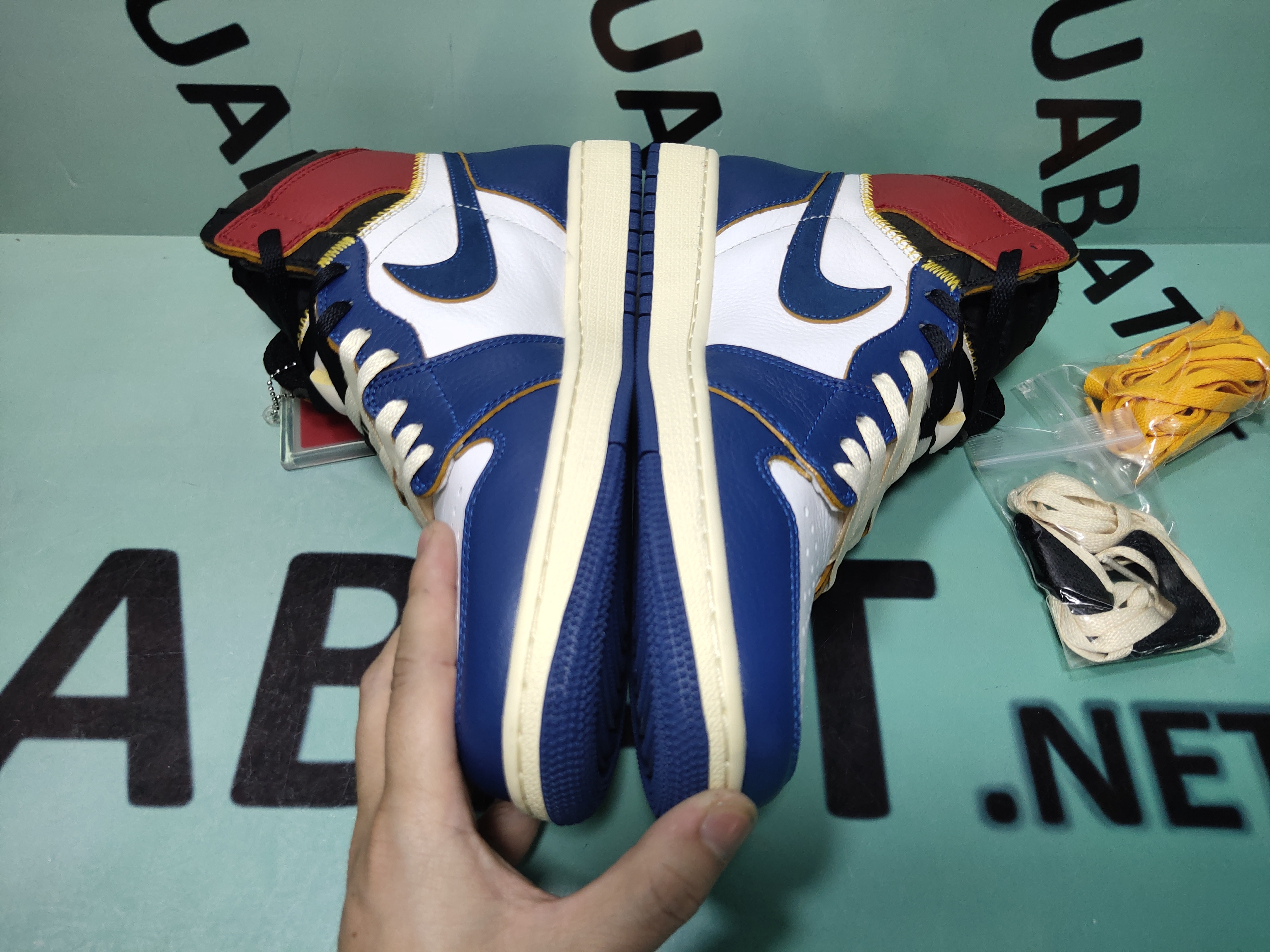 Uabat Jordan 1 Retro High Union Los Angeles Blue Toe,BV1300-146