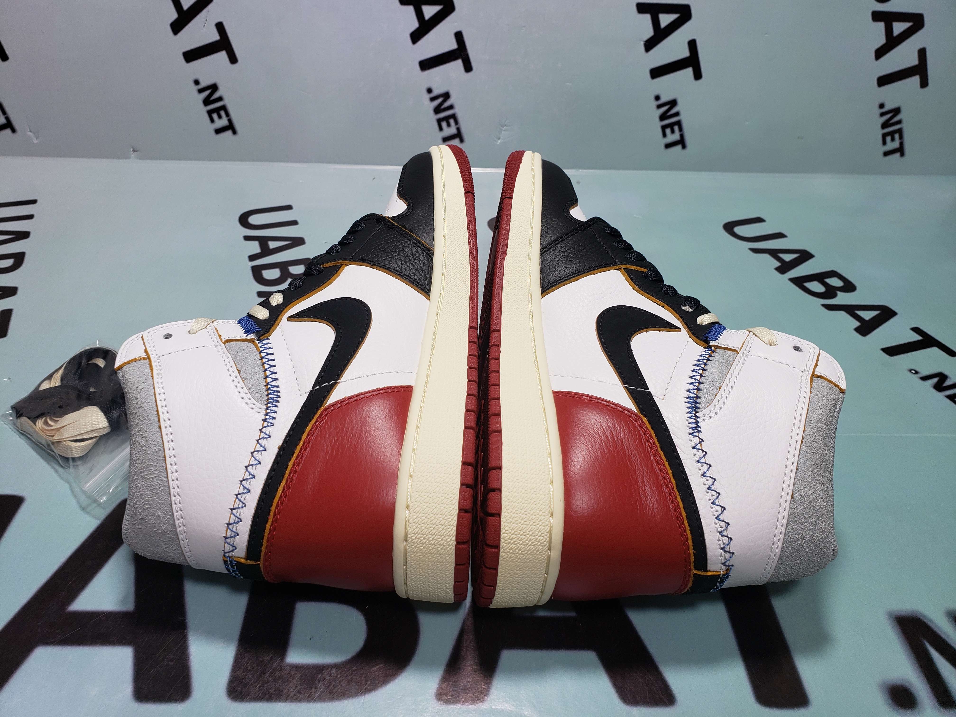 Uabat Jordan 1 Retro High Union Los Angeles Black Toe,BV1300-106