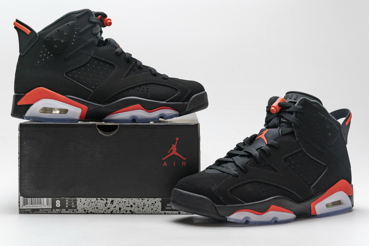 Uabat Jordan 6 Retro Black Infrared (2019),384664-060