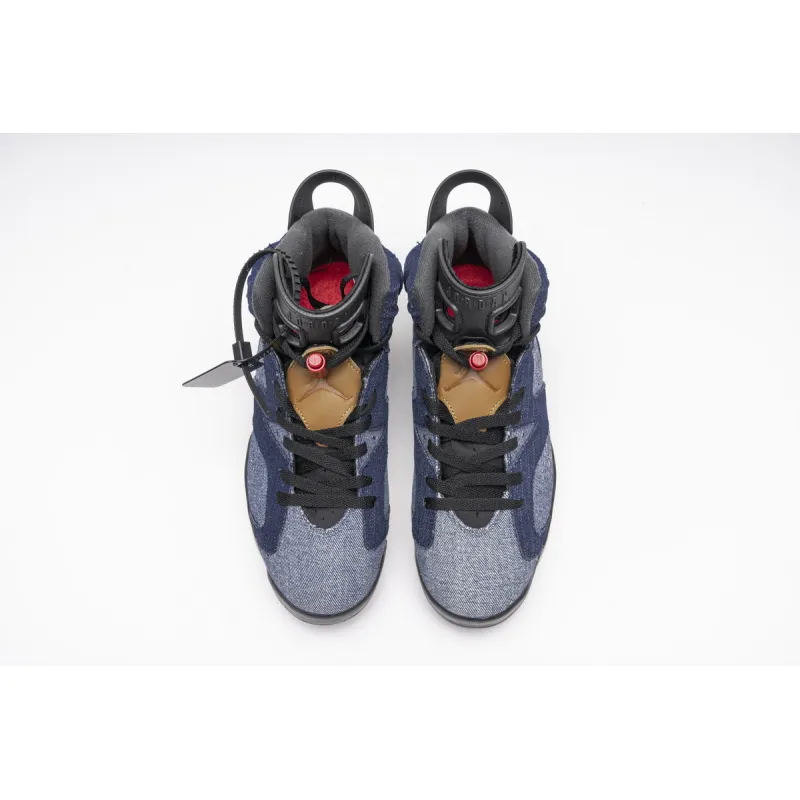 Uabat Jordan 6 Retro Washed Denim,CT5350-401