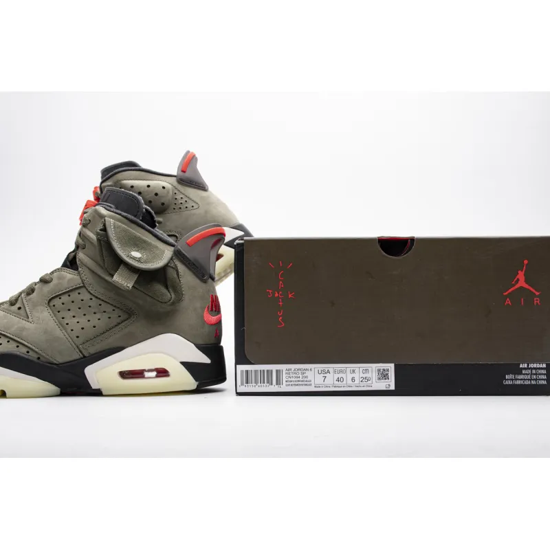 Uabat Jordan 6 Retro Travis Scott,CN1084-200