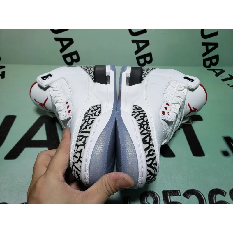 Uabat Jordan 3 Retro Free Throw Line White Cement,923096-101