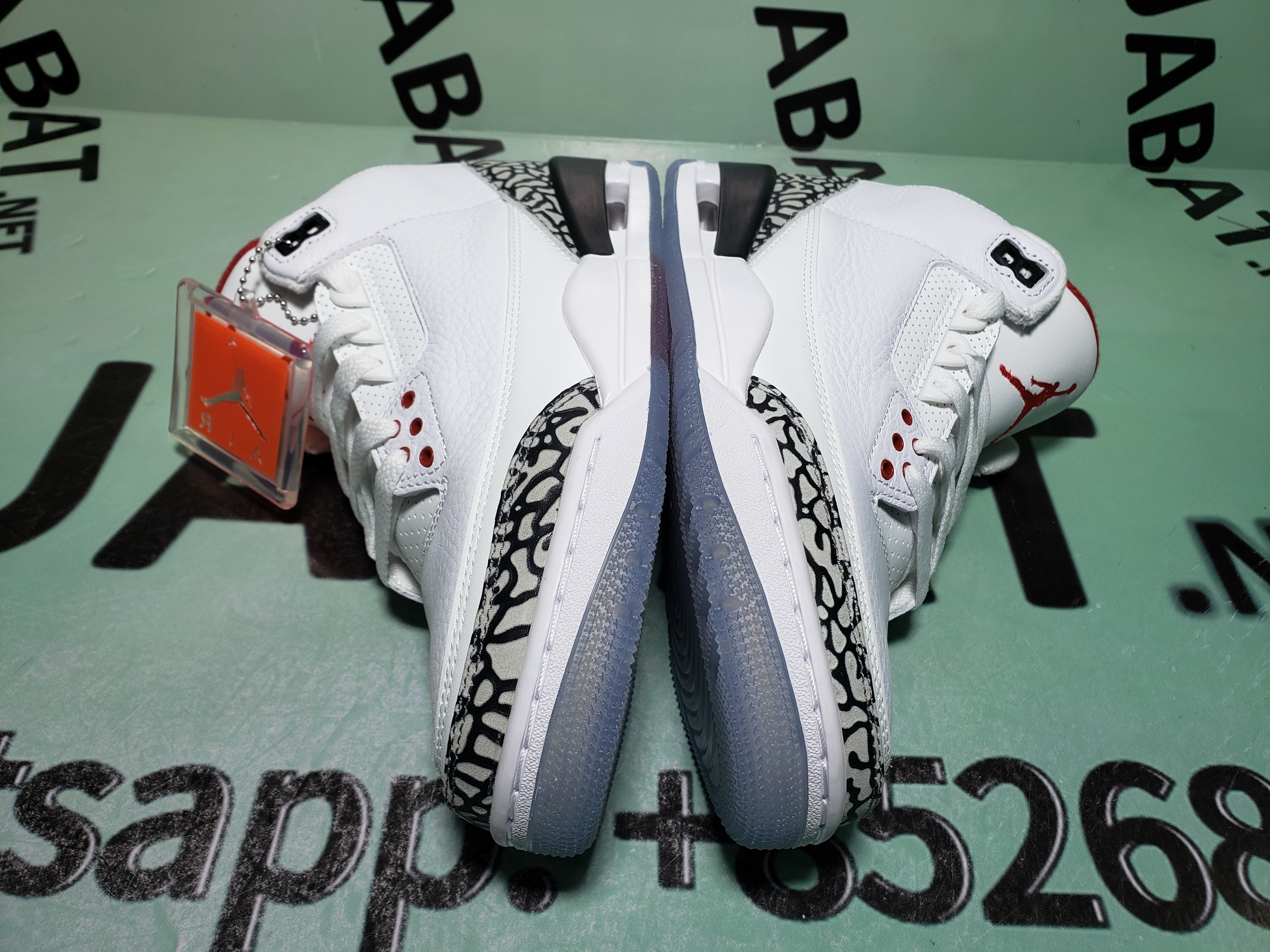 Uabat Jordan 3 Retro Free Throw Line White Cement,923096-101