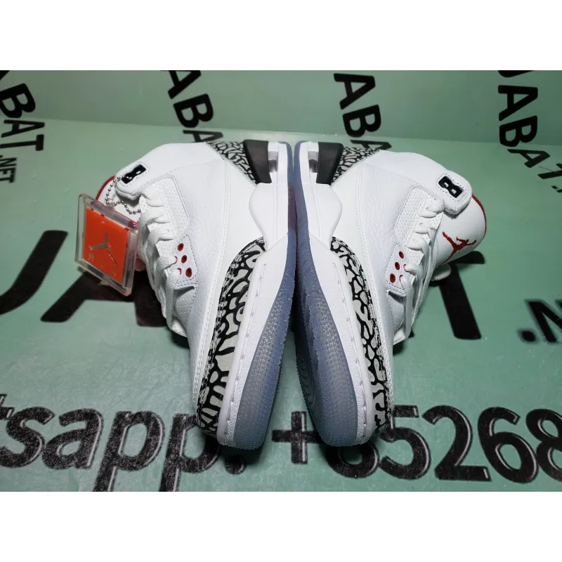 Uabat Jordan 3 Retro Free Throw Line White Cement,923096-101