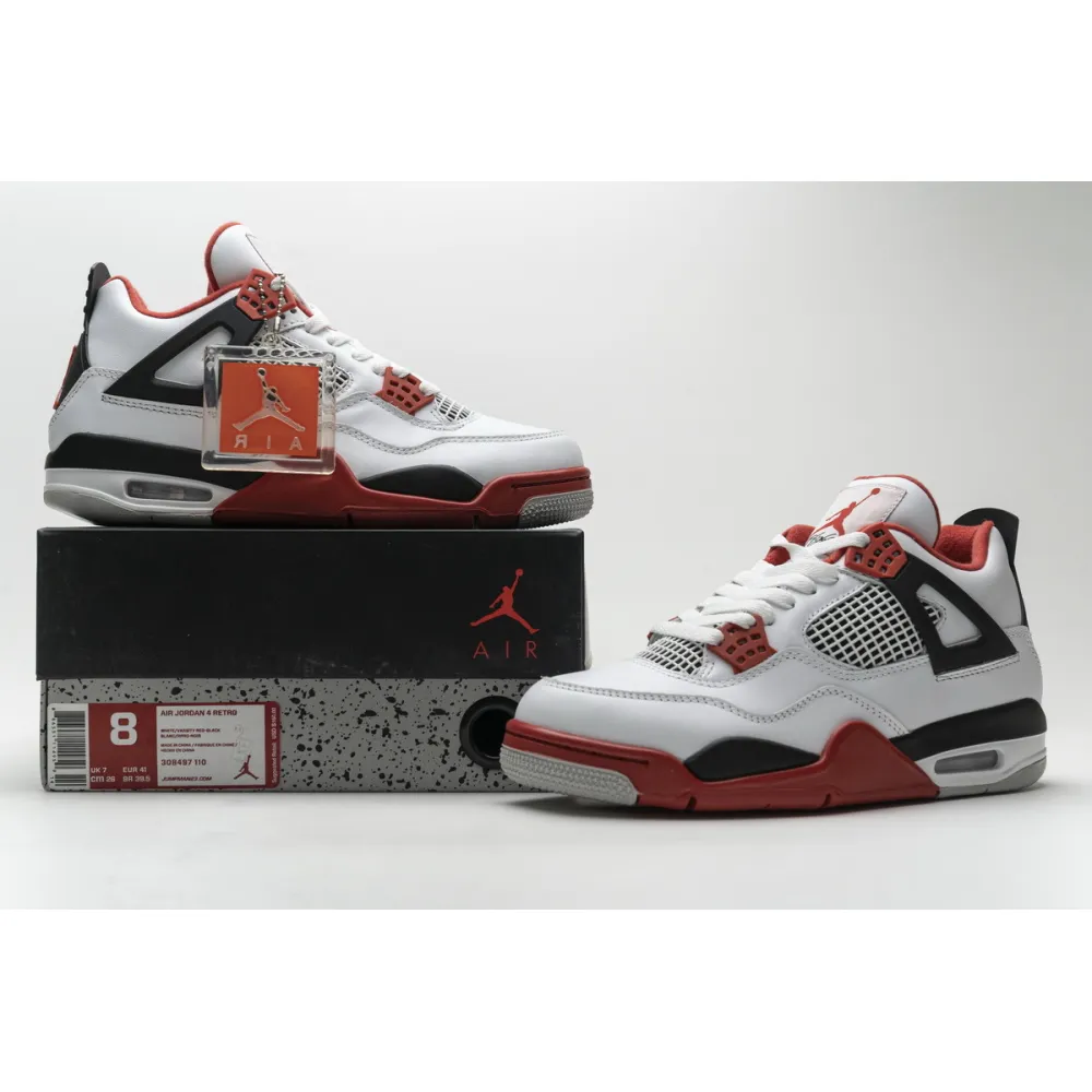 Uabat Jordan 4 Retro Fire Red (2020),308497-110