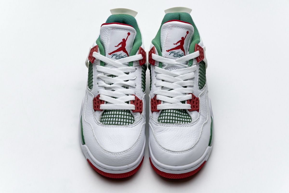 Uabat Air Jordan 4 Retro White Green Red,AQ3816-063