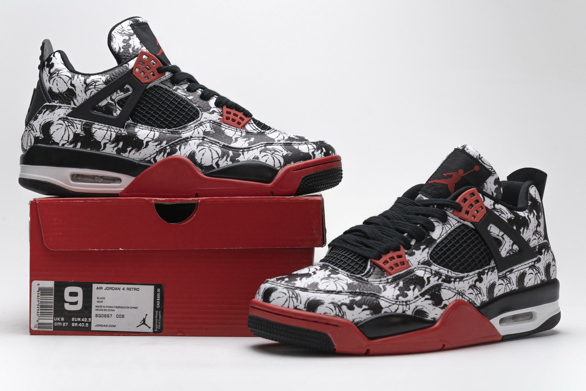 Uabat Jordan 4 Retro Tattoo (2018),BQ0897-006