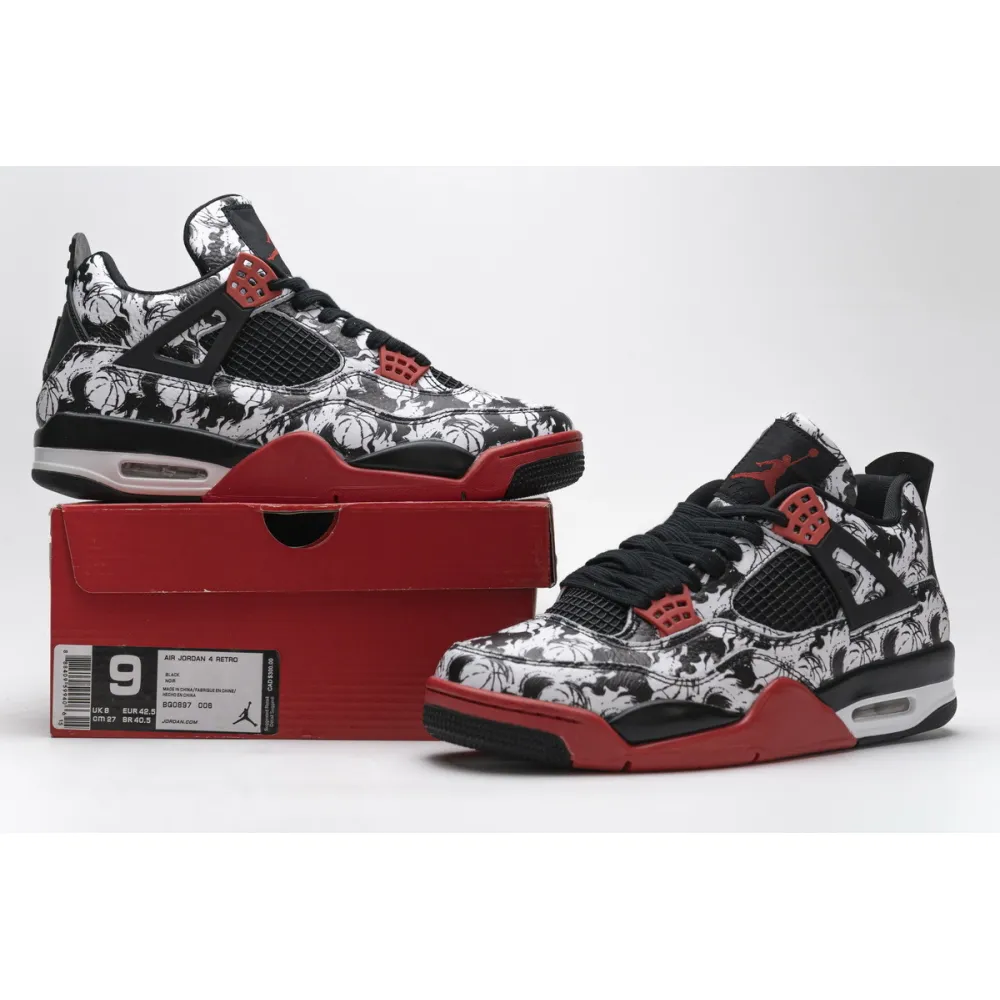 Uabat Jordan 4 Retro Tattoo (2018),BQ0897-006