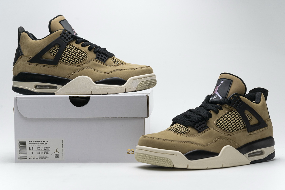 Uabat Jordan 4 Retro Fossil (W),AQ9129-200