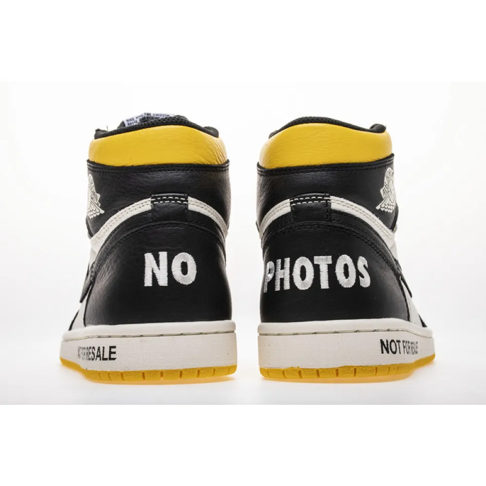 OG Jordan 1 Retro High "Not for Resale" Varsity Maize ,861428-107