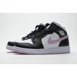 OG Air Jordan 1 Mid White Black Light Arctic Pink,555112-103