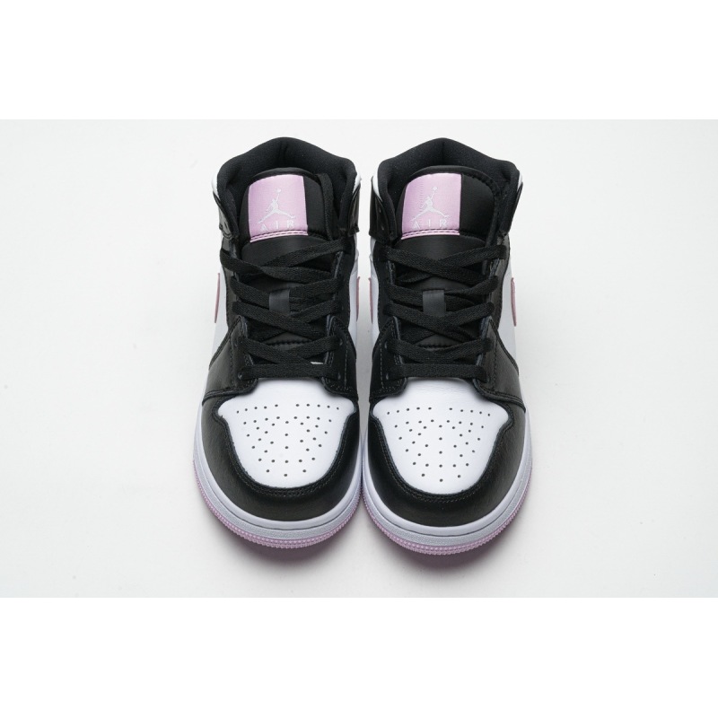OG Air Jordan 1 Mid White Black Light Arctic Pink,555112-103