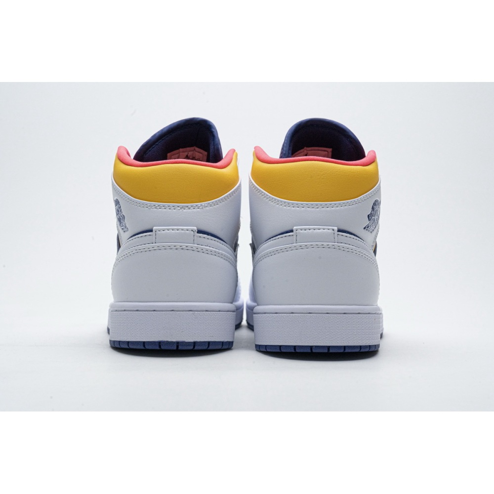 OG Air Jordan 1 Mid Royal Blue Laser Orange,554724-131