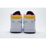 OG Air Jordan 1 Mid Royal Blue Laser Orange,554724-131