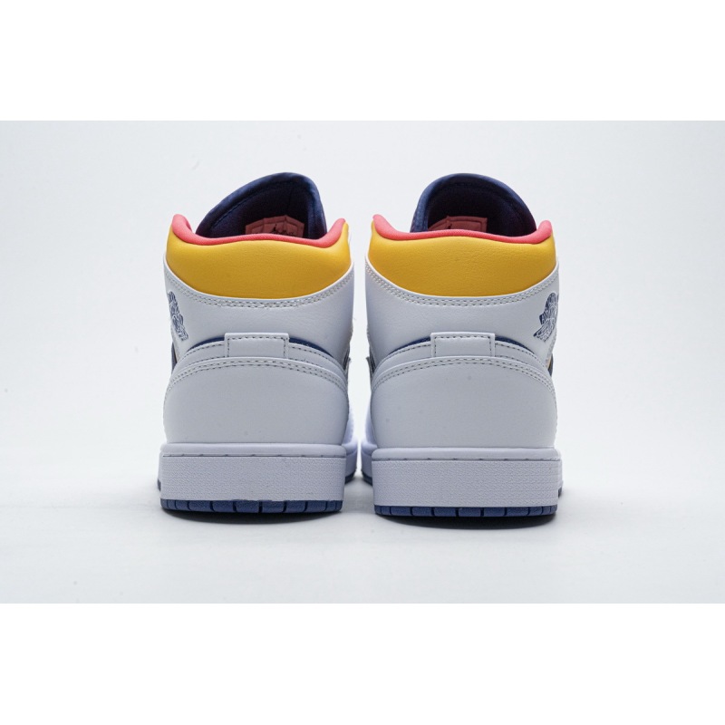 OG Air Jordan 1 Mid Royal Blue Laser Orange,554724-131