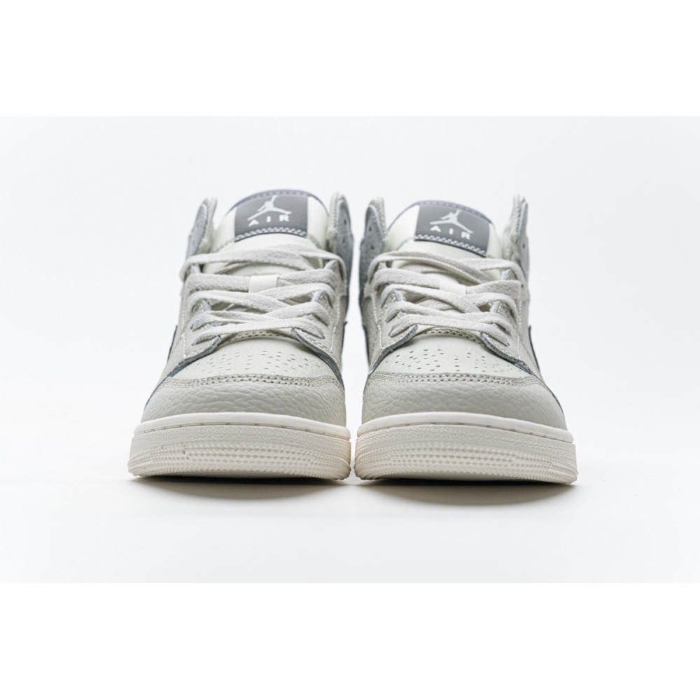OG AirJordan 1 Mid Light Bone Grey , 582542-003