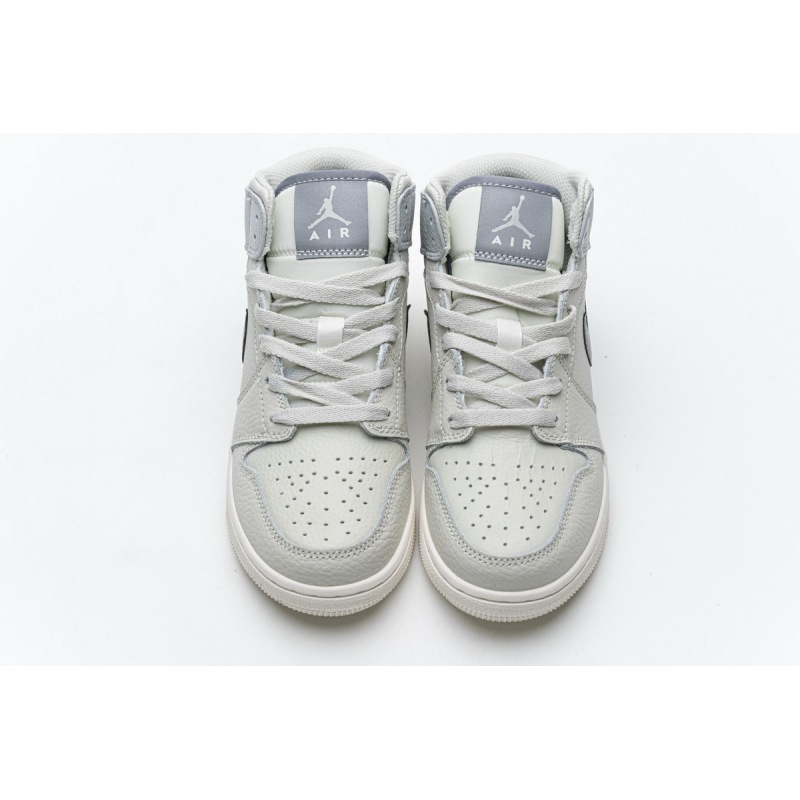 OG AirJordan 1 Mid Light Bone Grey , 582542-003