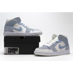 OG AirJordan 1 Mid Mixed Textures Blue , DA4666-100