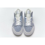OG AirJordan 1 Mid Mixed Textures Blue , DA4666-100