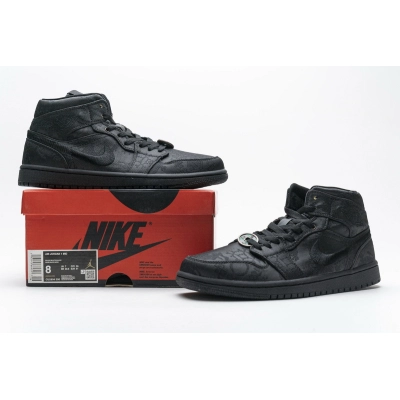 OG Air Jordan 1 Mid SE Fearless Edison Chen Black ,CU2804-300 01