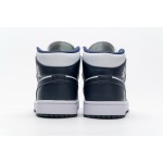 OG Air Jordan 1 Mid White Metallic Gold Obsidian , 554724-174