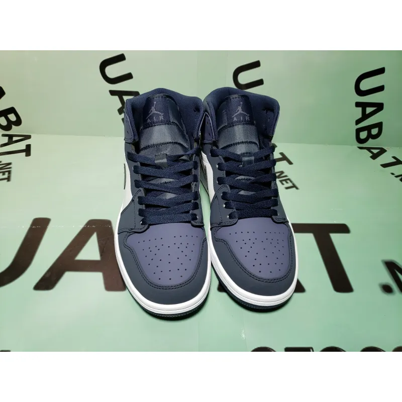 OG Air Jordan 1 Mid Obsidian Sanded Purple, 554724-445