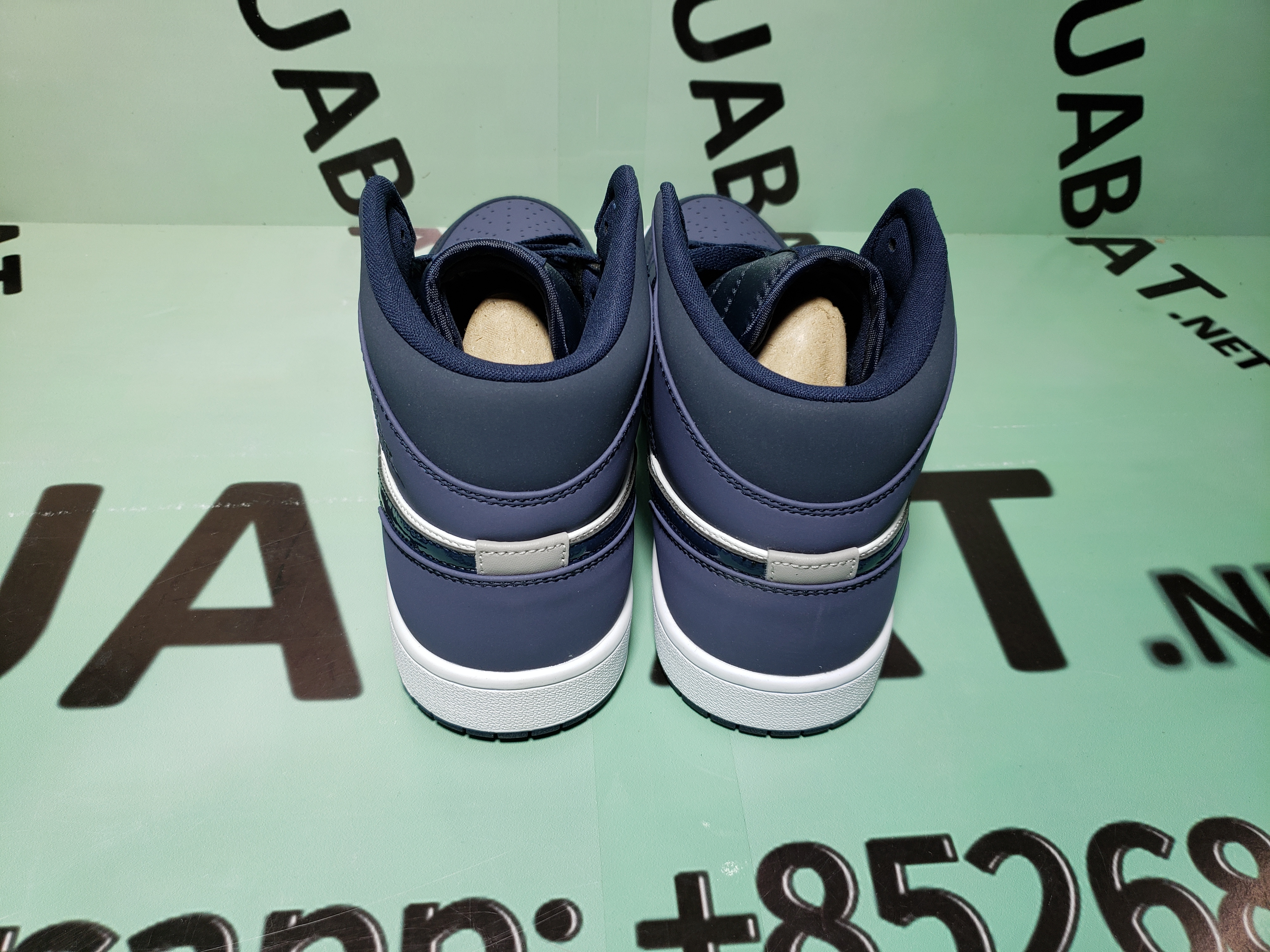 OG Air Jordan 1 Mid Obsidian Sanded Purple, 554724-445