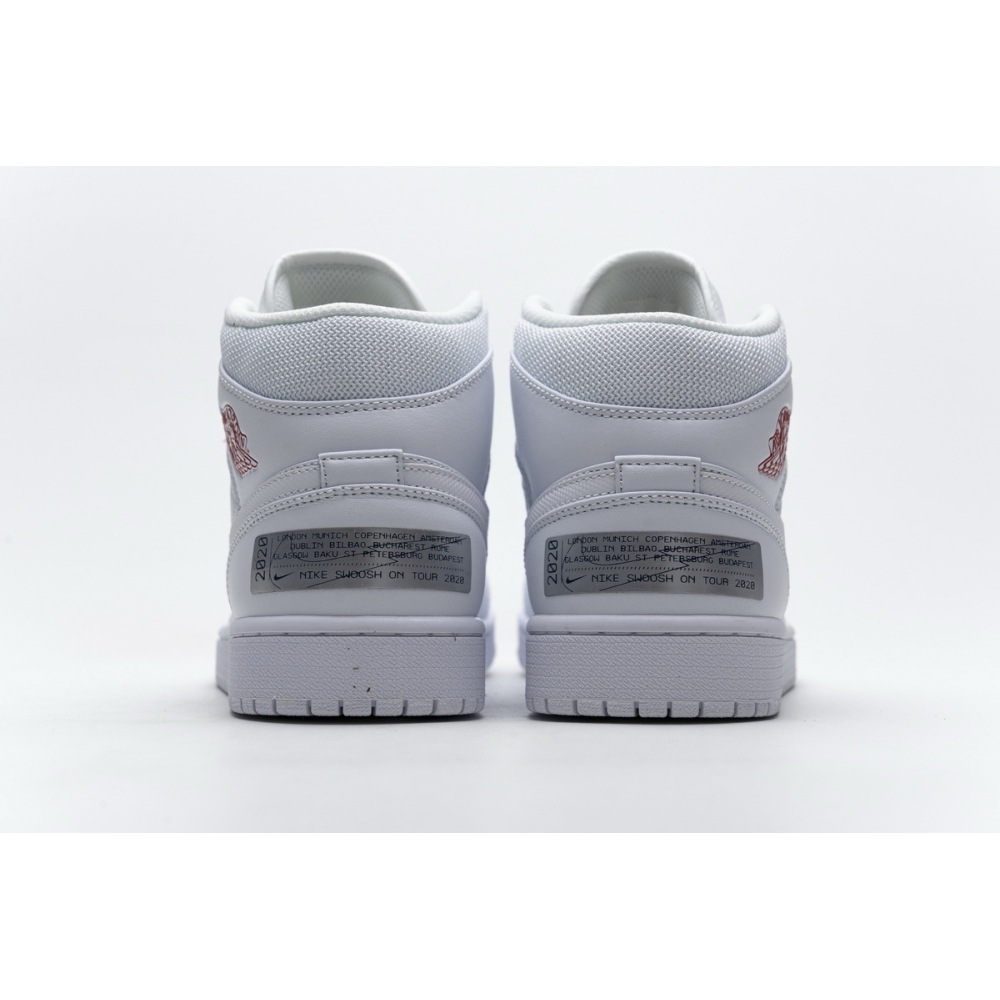 OG Air Jordan 1 Mid SE Nike Swoosh On Tour (2020), CW7589-100