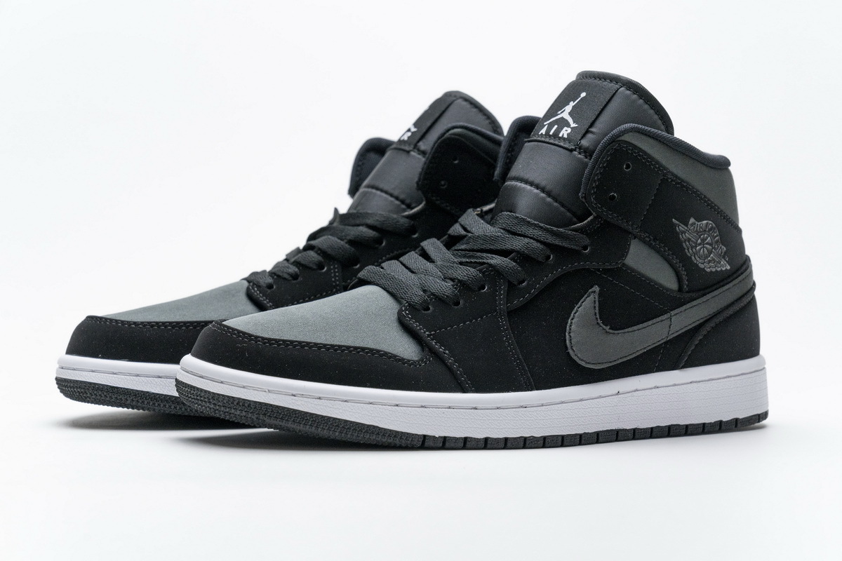 OG Air Jordan 1 Mid Nylon Black Anthracite, 852542-012
