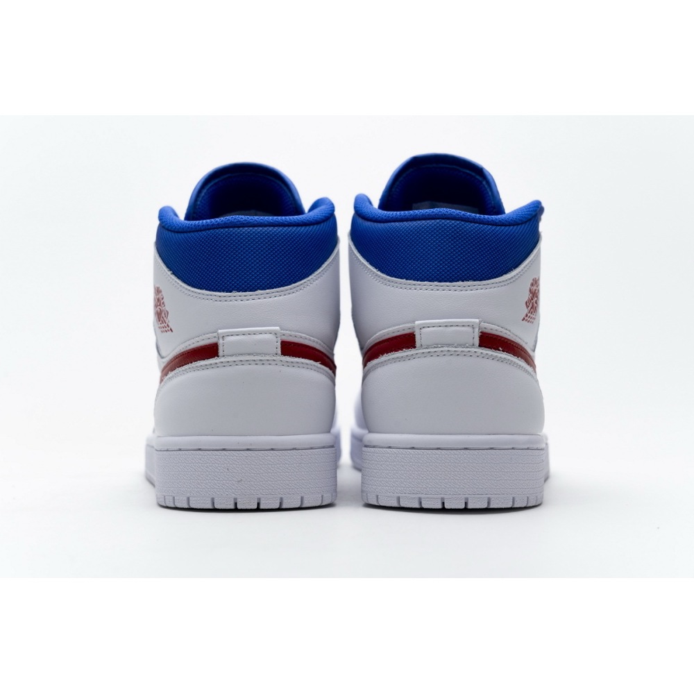 OG Air Jordan 1 Mid White Red Royal (W), BQ6472-164