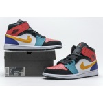 OG Air Jordan 1 Mid Bred Multi-Color, 554724-125