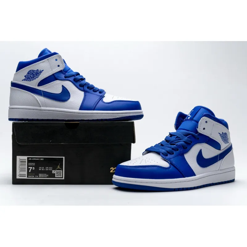 OG Air Jordan 1 Mid Hyper Royal, 554724-114