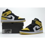 OG Air Jordan 1 Mid Yellow Toe Black, 852542-071