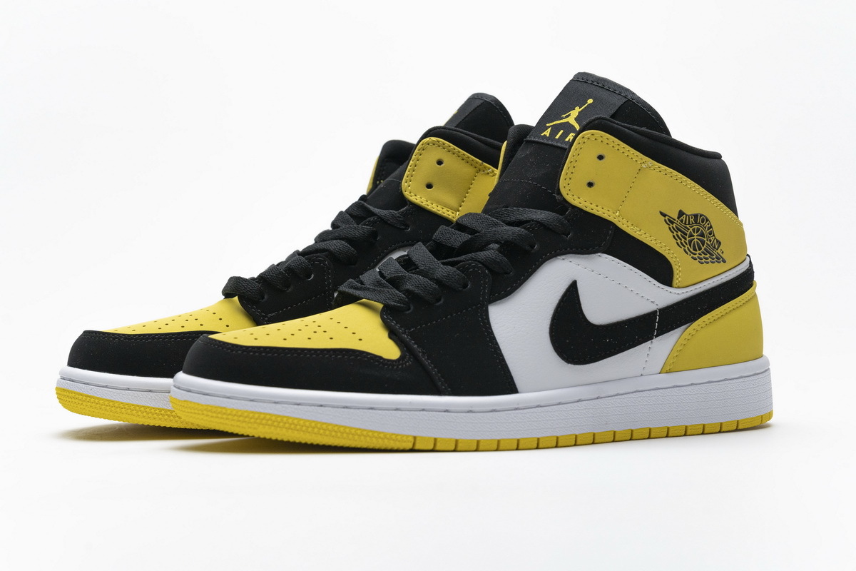 OG Air Jordan 1 Mid Yellow Toe Black, 852542-071