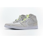 OG Air Jordan 1 Mid Vast Grey Ghost Green (W), CV3018--001