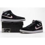 OG Air Jordan 1 Mid Black Particle Grey Gym Red, 554724-060