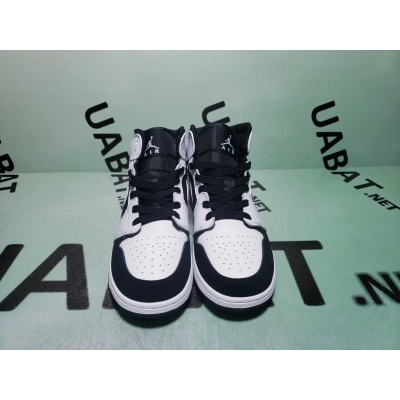 OG Air Jordan 1 Mid White Black,  554724-113 02