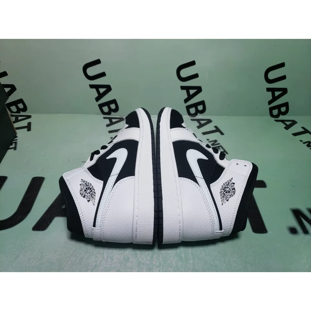 OG Air Jordan 1 Mid White Black,  554724-113