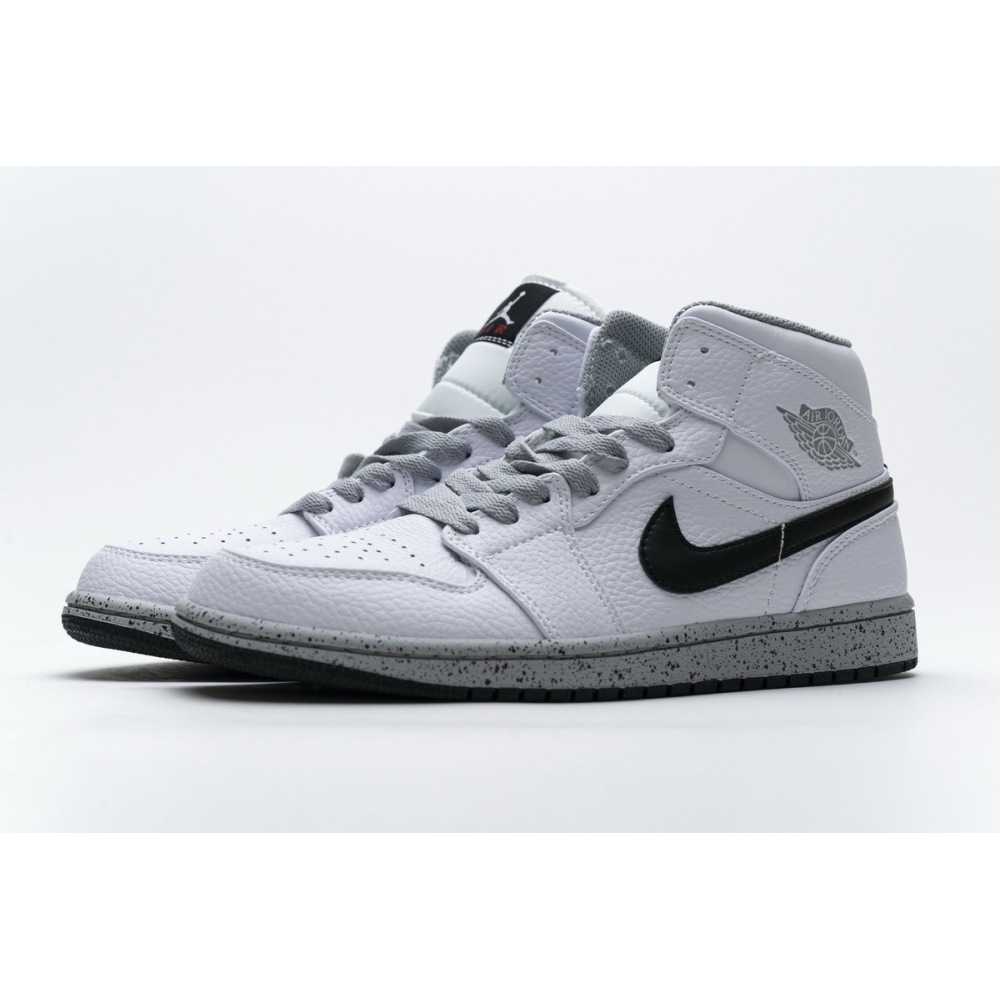 OG Air Jordan 1 Mid White Cement (GS),  554725-115