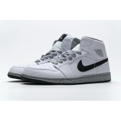 OG Air Jordan 1 Mid White Cement (GS),  554725-115 02