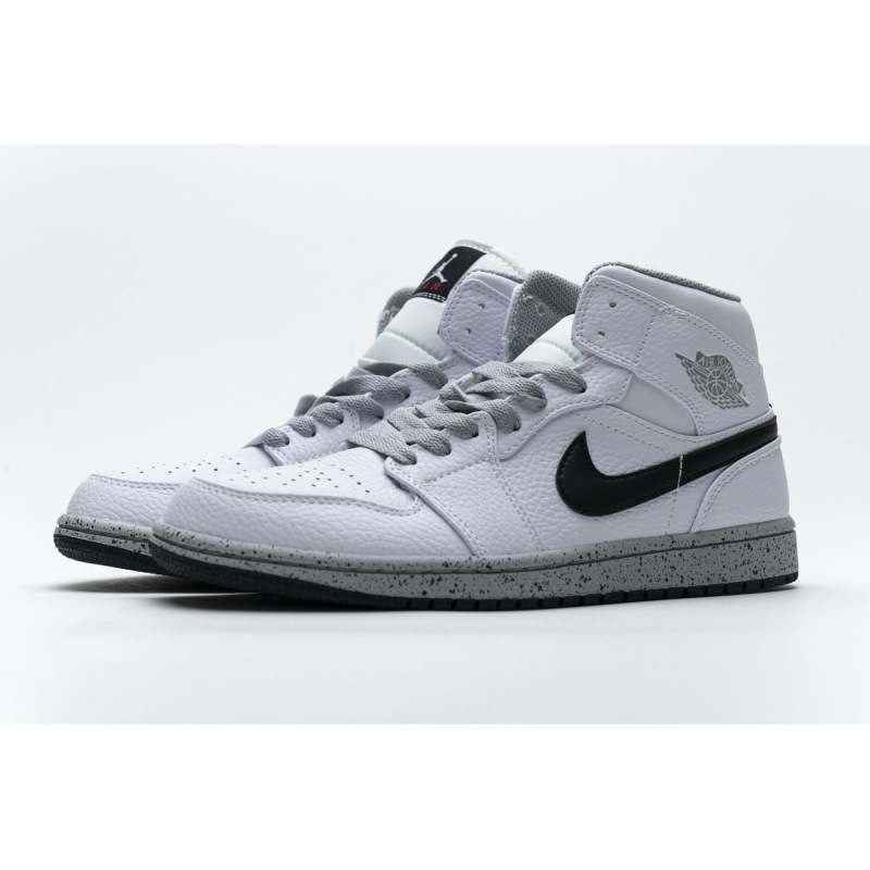 OG Air Jordan 1 Mid White Cement (GS),  554725-115