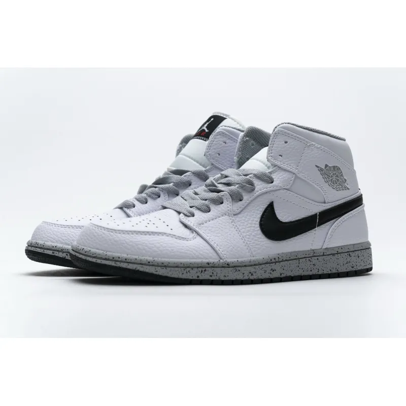 OG Air Jordan 1 Mid White Cement (GS),  554725-115