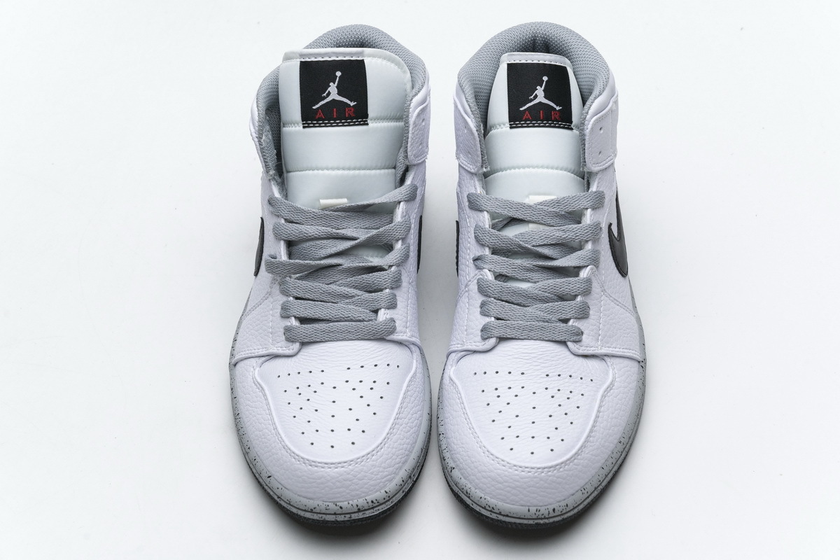 OG Air Jordan 1 Mid White Cement (GS),  554725-115